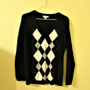 New York and Company argyle sweater pullover